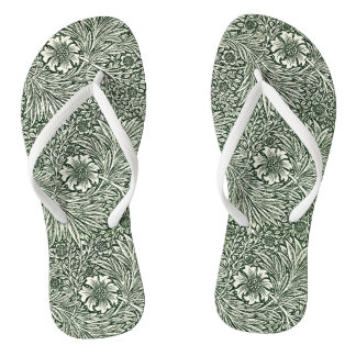 Groene Marigold Elegantie: Stap in de Natuur Teenslippers