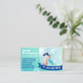 Groene Marine Schoonmaak Wassen Spray Maid Visitekaartje (Staand voorkant)