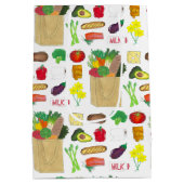 Groene markt kruidenierswinkel fruit groente voedi medium cadeauzakje (Achterkant)