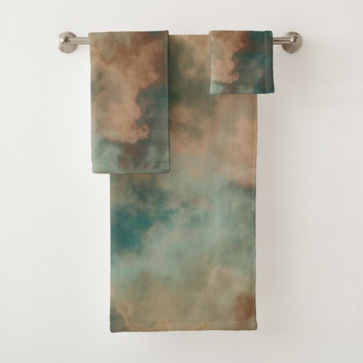 Groene Marmer abstract Bad Handdoek (Insitu)