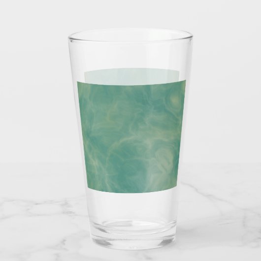 groene marmer abstract glas (Achterkant)