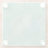 groene marmer abstract glazen onderzetter (Achterkant)