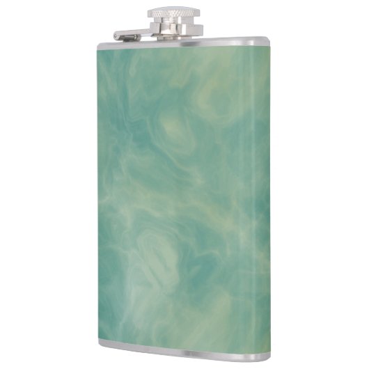 groene marmer abstract heupfles (Links)