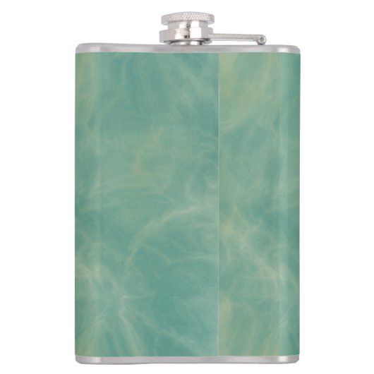 groene marmer abstract heupfles (Achterkant)