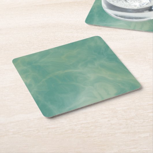 groene marmer abstract kartonnen onderzetters (Schuin)