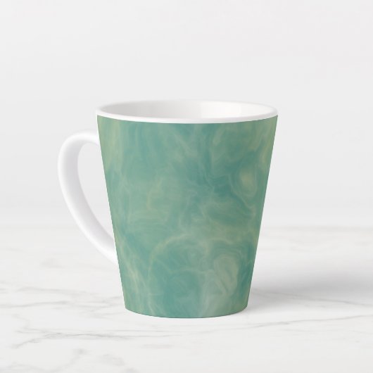 groene marmer abstract latte mok (Linkerhoek)