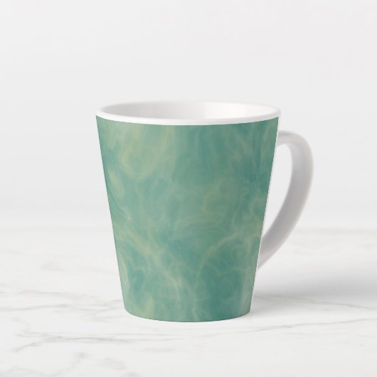 groene marmer abstract latte mok (Rechterhoek)