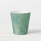 groene marmer abstract latte mok (Voorkant)