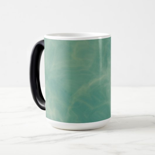 groene marmer abstract magische mok (Voorkant links)