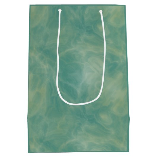groene marmer abstract medium cadeauzakje (Achterkant)