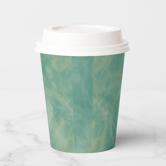 groene marmer abstract papieren bekers (Links)