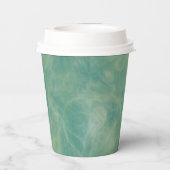 groene marmer abstract papieren bekers (Achterkant)