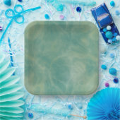 groene marmer abstract papieren bordje (Feest)