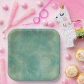 groene marmer abstract papieren bordje (Feest)