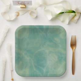 groene marmer abstract papieren bordje