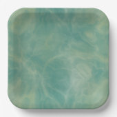 groene marmer abstract papieren bordje (Voorkant)
