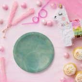 groene marmer abstract papieren bordje (Feest)