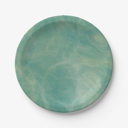 groene marmer abstract papieren bordje (Voorkant)