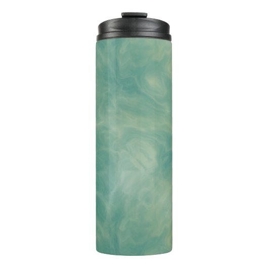 groene marmer abstract thermosbeker (Voorkant)