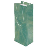 groene marmer abstract wijn cadeautas (Achterkant Gekanteld)