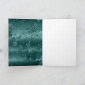 Groene Marmer Gouden Glitter Kerstboom Vrede Kaart (Binnen)