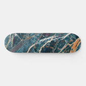 groene marmer, goudmarmer (marmerkunst 1) persoonlijk skateboard (Horizontaal)