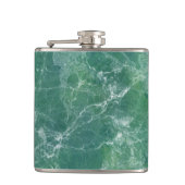 Groene marmer heupfles (Voorkant)