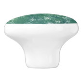 Groene marmer keramische knop (Zijkant)