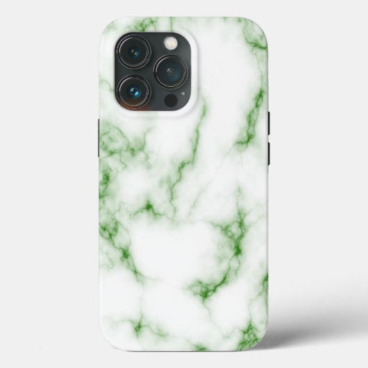 Groene Marmer Kijk iPhone Case (Achterkant)