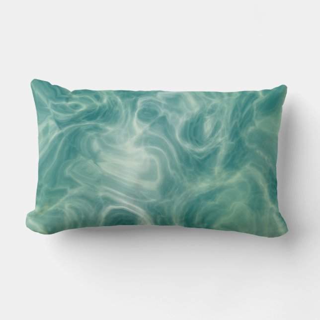 groene marmer kussen (Voorkant)