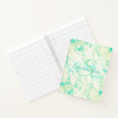  groene marmer-naam op maat notitieboek (Binnen)