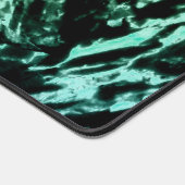 Groene marmer op zwart bureaumat (Hoek)