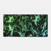 Groene marmer op zwart bureaumat (Voorkant)