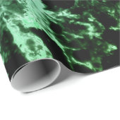 Groene marmer op zwart cadeaupapier (Rol Hoek)