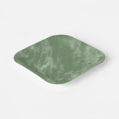 Groene marmer papieren bordje (Gebogen)