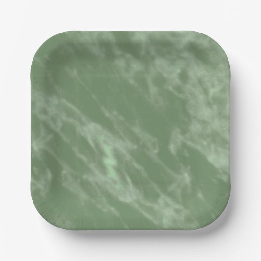 Groene marmer papieren bordje (Voorkant)