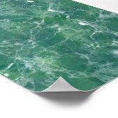 Groene marmer poster (Hoek)