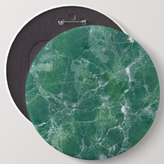 Groene marmer ronde button 6,0 cm (Voorkant /achterkant)