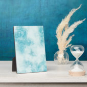 Groene marmer Stone Tabletop Plaque met Easel Fotoplaat (Zijkant)