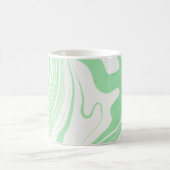 Groene marmer Swirls Marbling Lines Koffiemok (Center)