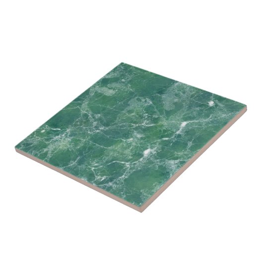 Groene marmer tegeltje (Zijkant)