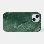 Groene Marmer Textuur iPhone 15 Case (Achterkant horizontaal)