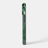 Groene Marmer Textuur iPhone 15 Case (Linkerkant)