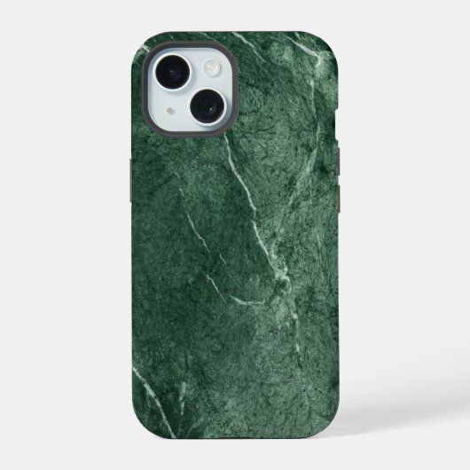 Groene Marmer Textuur iPhone 15 Case (Achterkant)