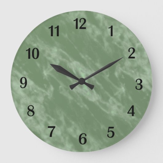 Groene marmer ziet er zwart uit grote klok (Voorkant)