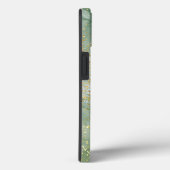 Groene marmeren chique gouden glitter monogram Case-Mate iPhone case (Achterkant / Rechts)