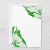 Groene Marmeren Foto Afstudeer Uitnodiging (Achterkant)