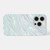 Groene marmeren Fusion telefoonhoes iPhone Hoesje (Achterkant horizontaal)