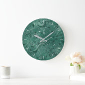 Groene marmeren patroon wandklok (Huis)
