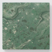 Groene marmeren print onderzetters cadeau (Voorkant)